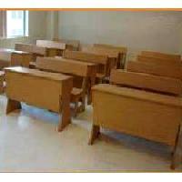classroom wooden desks