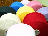 recycled coloured poly cotton yarns