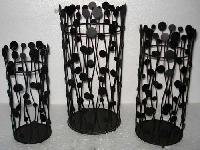 Item Code - 0031 Wrought Iron Cylinder Candle Holder