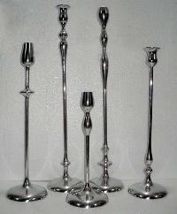 aluminum taper candle holders