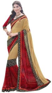 designer printed saree