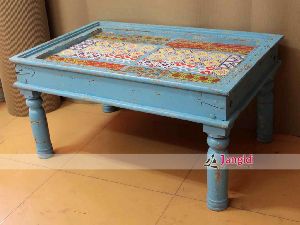 Traditional Indian Wooden Coffee Table Design