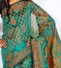 fancy organza sarees