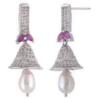 925 silver jumki with pearl