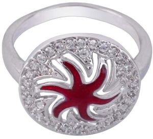 925 silver star ladies ring