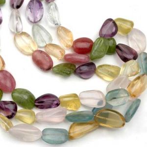 Semi Multi Plain Nugget Beads