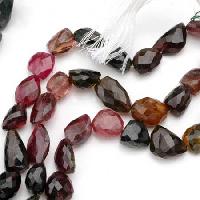 Tourmaline Multi Faceted Nugget Beads