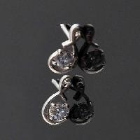 Solitaire Divine 925 Sterling Silver Earrings