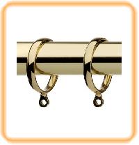 Brass Pole and Curtain Ring