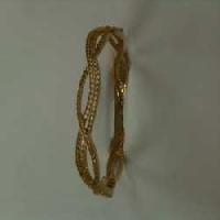 Diamond Studded Gold Bangles 005