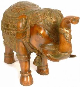 Brass Elephant Statue