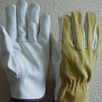 Cow Grain Split Leather Gloves