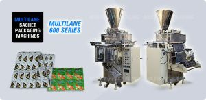 Multi lane sachet packaging machine