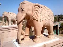 Sandstone Elephant Statue