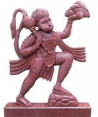Sandstone Hanuman Statue