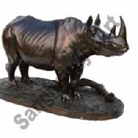 Sandstone Rhinoceros Statues