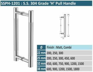 Stainless Steel Glass Door Pull Handles