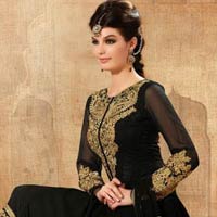 Black Designer Heavy Embroidered Salwar Kameez