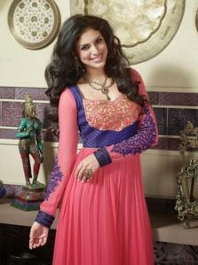 Canada Red Colour  Party Wear Long Anarkali Salwar Kameez