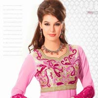 Fuchsia Designer Heavy Embroidered Salwar Kameez, Magenta Designer Heavy Embroidered Salwar Kameez