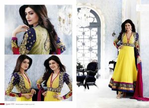 Anarkali Style Churidar Kameez