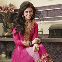 Magenta Colour Ethnic Party Wear Anarkali Salwar Kameez