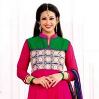 Magenta Party Wear Attractive Long Anarkali Suit