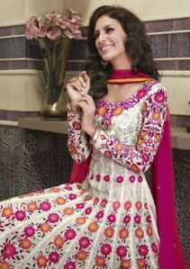 Multi Colour Party Wear Long Anarkali Salwar Kameez