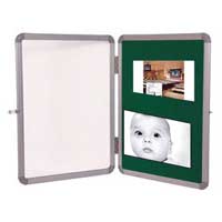 Pin Up Notice Board with Acrylic Shutter