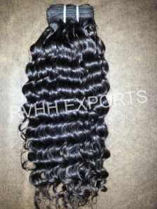 Indian Curl machine Weft Hair