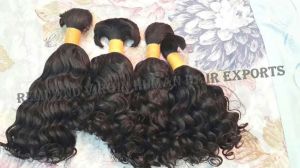 Remy Deep Wavy Indian Bulk Hair