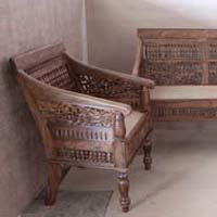 Wooden Jali Sofa