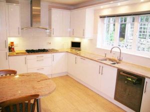 Ivory Brown Polished Granite Slabs