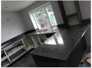 Steel Grey Honed Finish Granite Slab