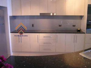 Steel Grey Leather Finish Granite Slab