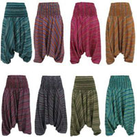 Cotton and Silk Casual Wear Trouser Gypsy Harem Pants