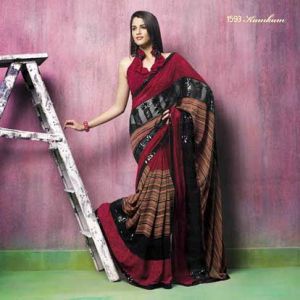 Faux Georgette Saree