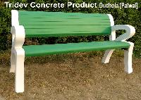 Concrete Garden Bench with Hand Rest