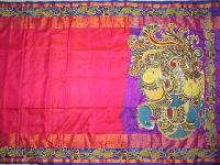 Kalamkari Patch Work Saree