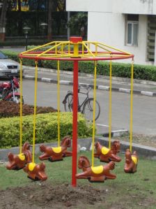 Kids Playground Equipment - Horse Seat Merry Go Round