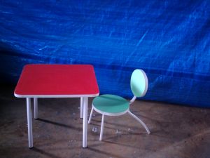 Square Desk and Chair