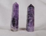 Amethyst Obelisk Pair