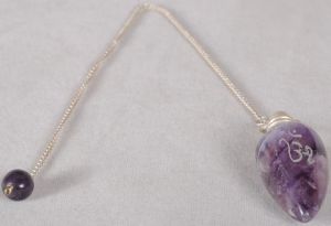 Amethyst Pendulum with Om Symbol