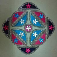 Decorative foldable Handmade Rangoli
