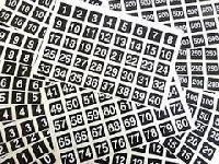numbering stickers