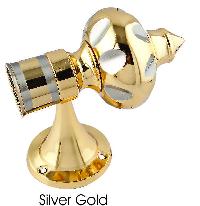 Brass Galaxy Curtain Silver Bracket