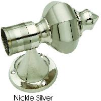 Curtain Bracket Nickel Silver