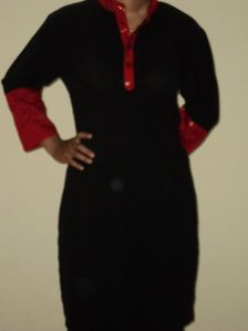 Black N Red Kurti