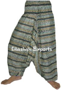 Cotton Jaipur Hand Print Afgani Trouser Cotton Block Printed Pant Jaipur Famous Selection  BP2126