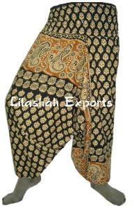 Cotton Printed Afgani Trousers Cotton Pritned Alibaba Pant Sarouel Pantalon Latest Trend Hot Selling